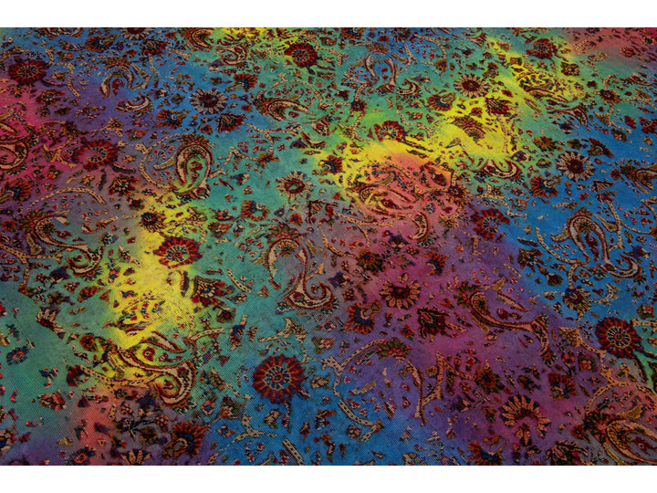 Antique Overdyed Wool Rug 7 X 10