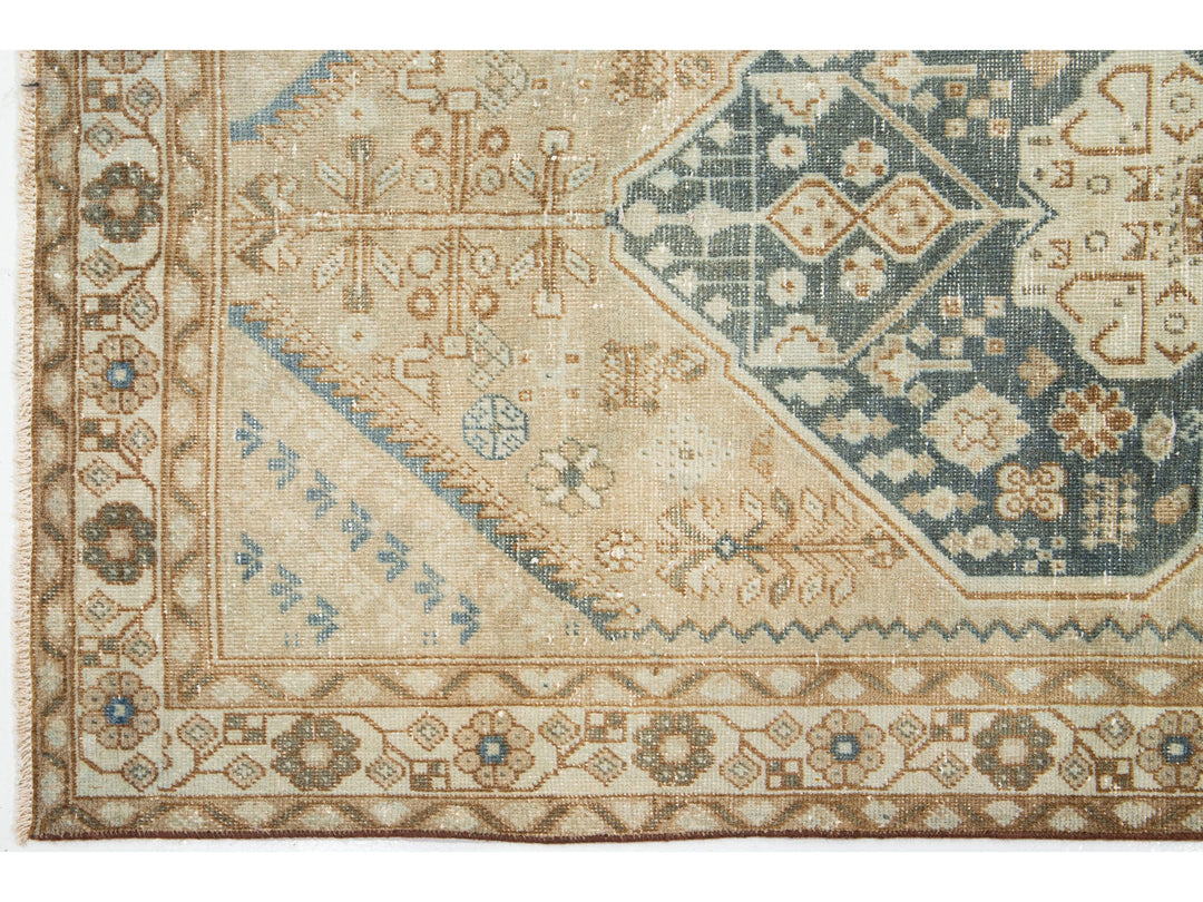 Antique Shiraz Wool Rug 4 X 7