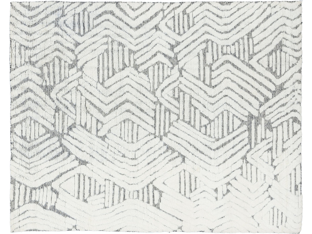 Modern Safi Collection Wool Rug 8 X 10
