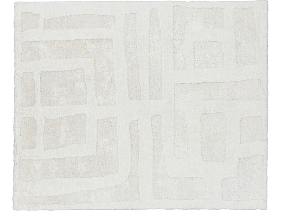 Modern Safi Collection Wool Rug 8 X 10