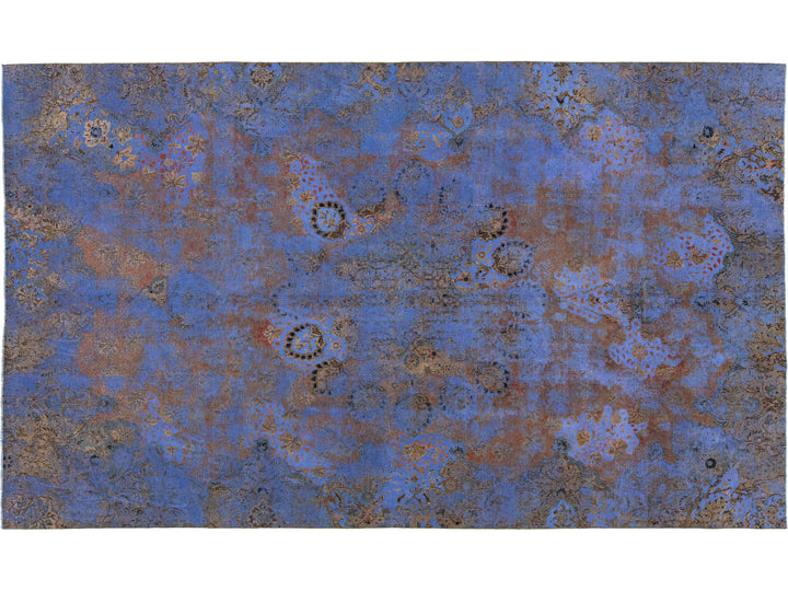 Antique Overdyed Wool Rug 7 X 12