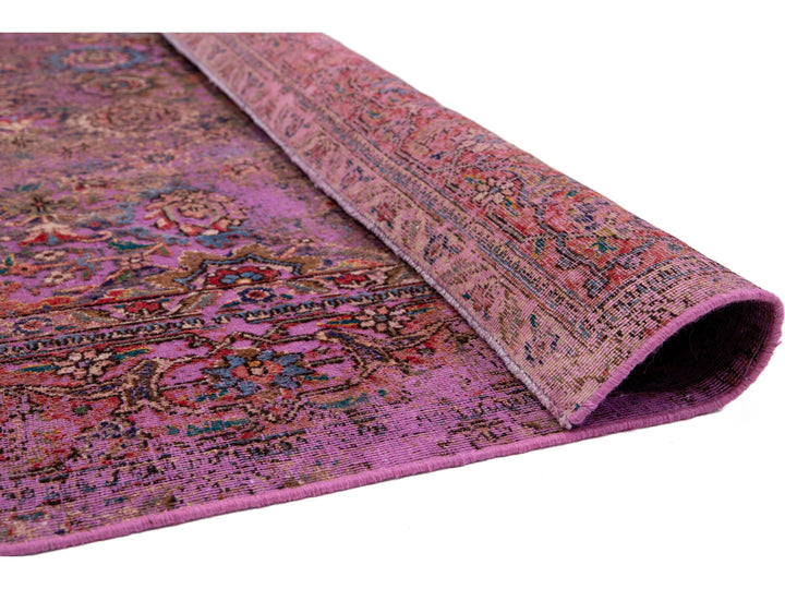 Antique Overdyed Wool Rug 7 X 10