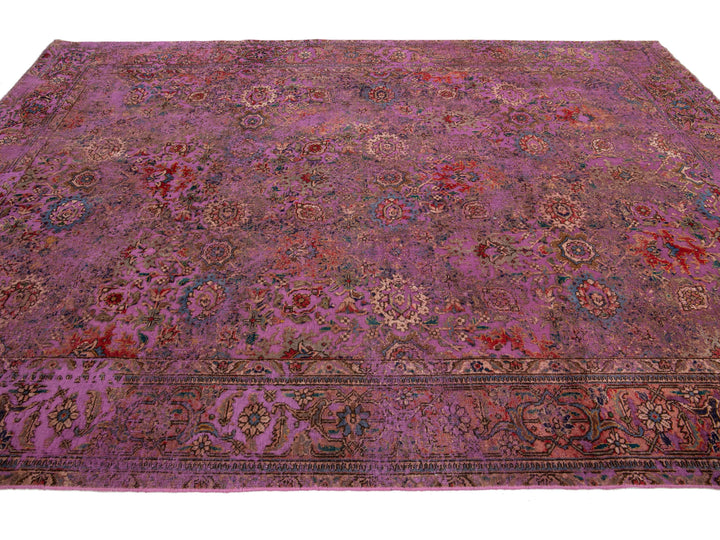 Antique Overdyed Wool Rug 7 X 10