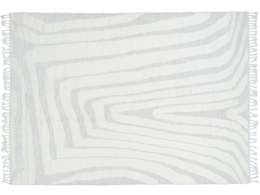 Modern Safi Collection Wool Rug 10 X 14