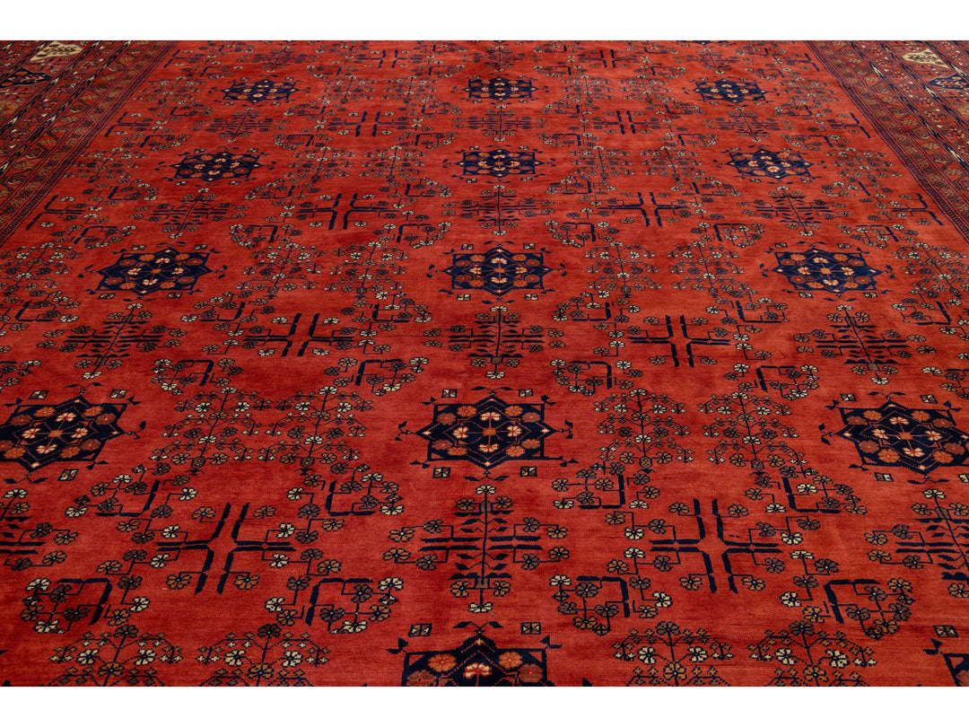 Vintage Afghan Wool Rug 13 X 19
