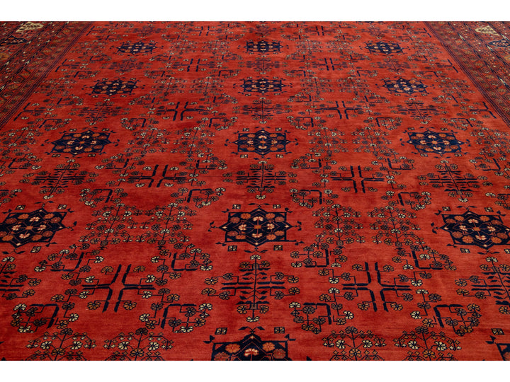 Vintage Afghan Wool Rug 13 X 19