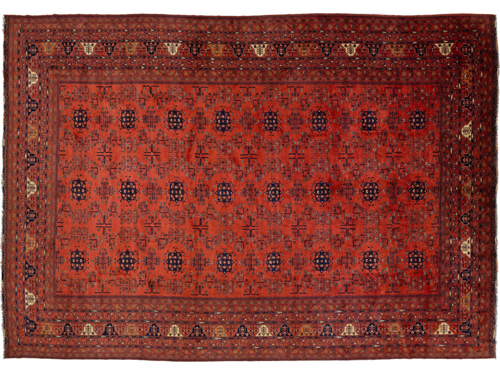 Vintage Afghan Wool Rug 13 X 19