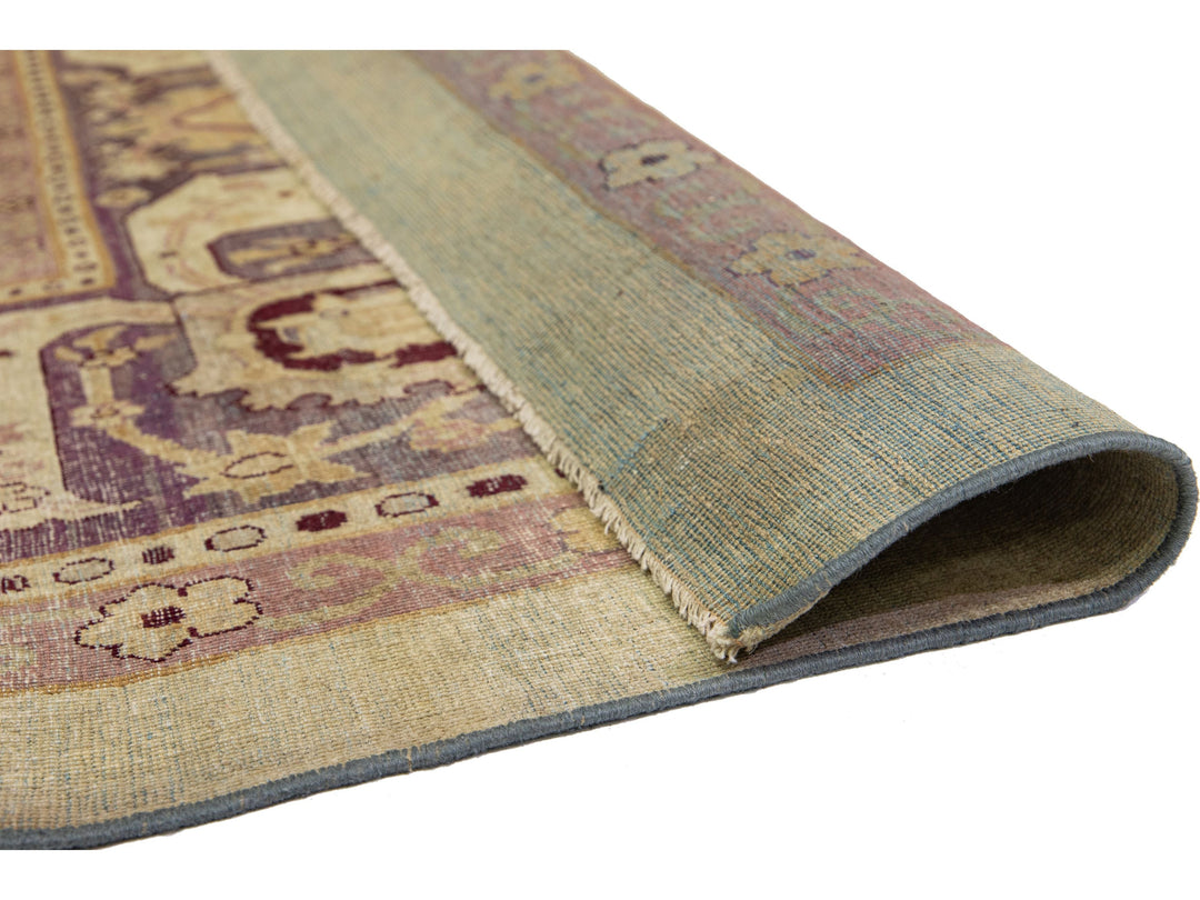 Antique Agra Wool Rug 10 X 21