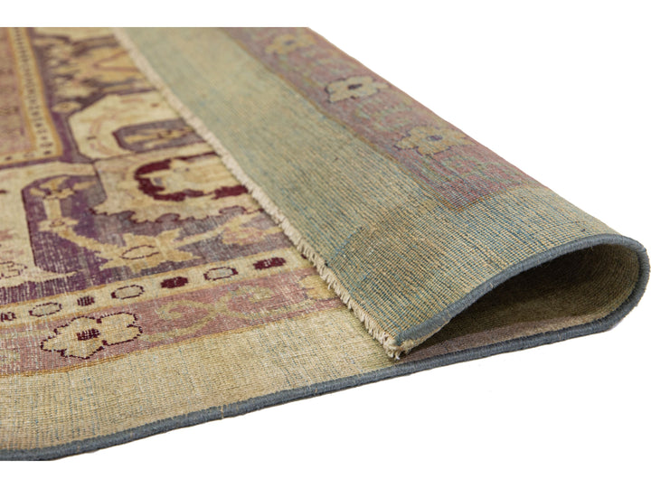 Antique Agra Wool Rug 10 X 21