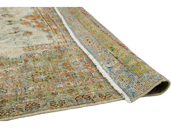 Antique Mahal Wool Rug 9 X 12