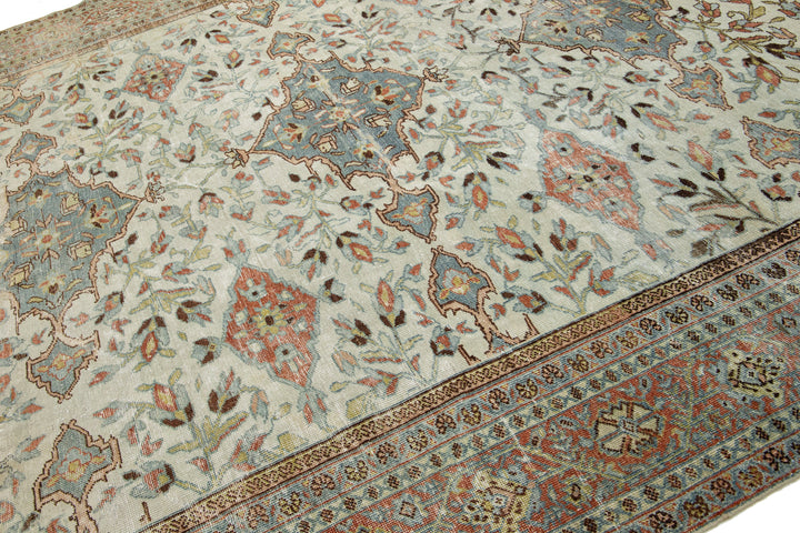 Antique Mahal Wool Rug 9 X 12