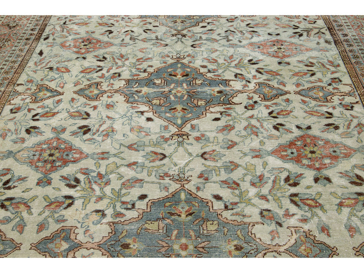 Antique Mahal Wool Rug 9 X 12