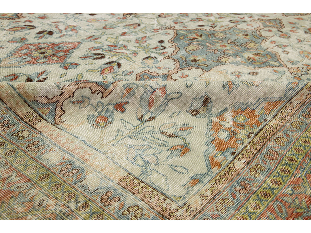 Antique Mahal Wool Rug 9 X 12