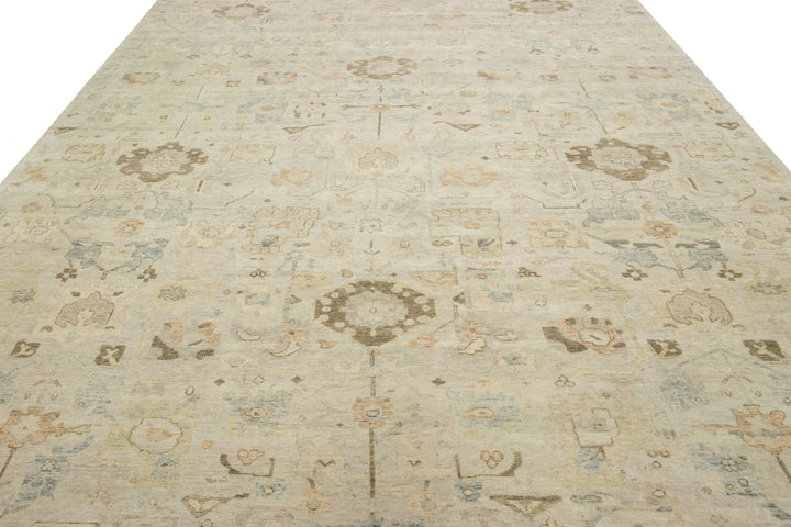 Modern Artisan Indian Wool Rug 10 X 14