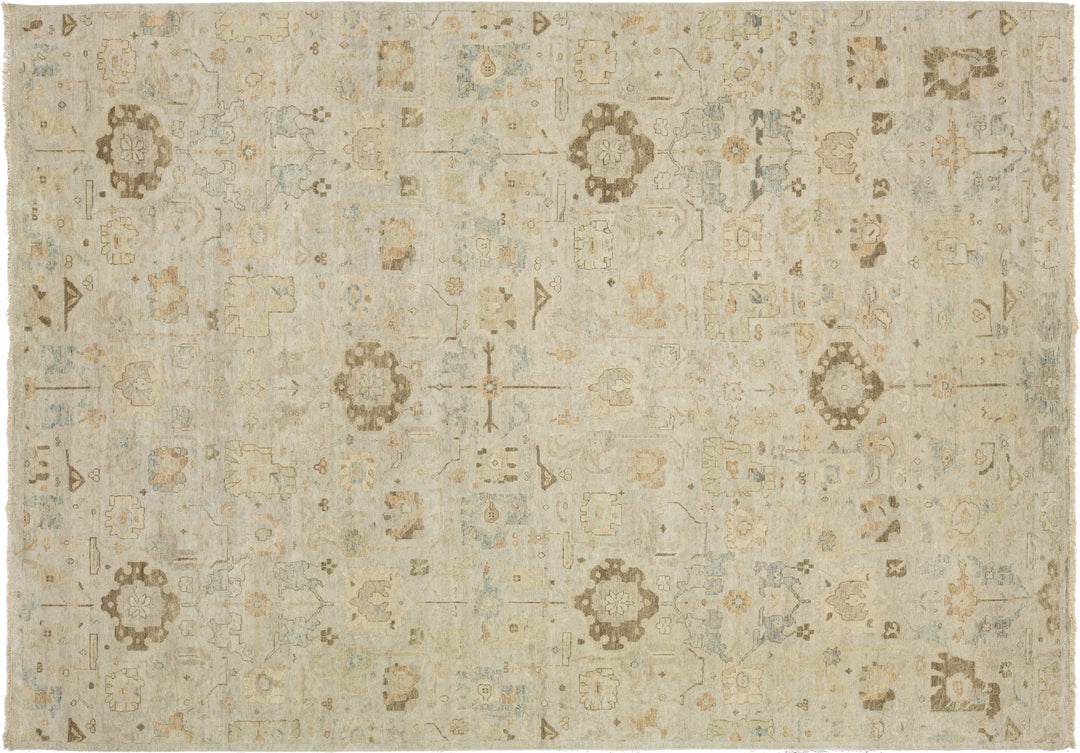 Modern Artisan Indian Wool Rug 10 X 14