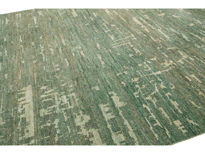 Modern Moroccan Wool Rug 10 X 14