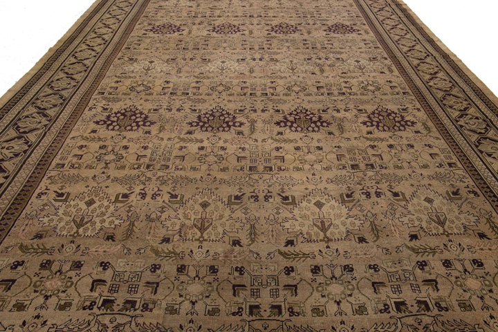 Antique Persian Amritsar Wool Rug 11 X 20