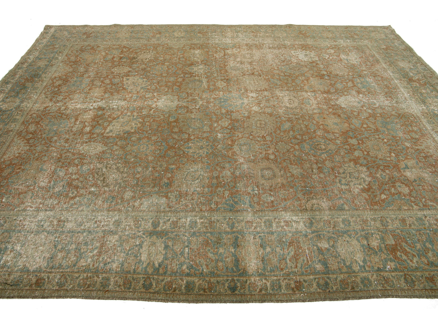 Antique Tabriz Wool Rug 8 X 10