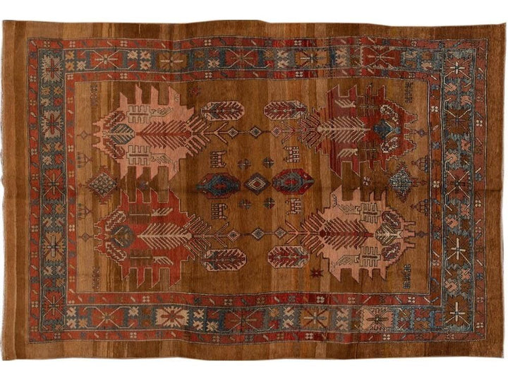 Vintage Bakshaish Tribal Wool Rug 7 X 11