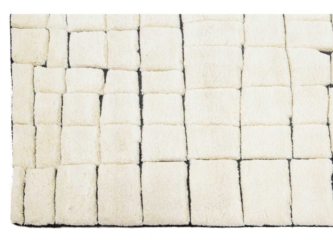 Modern Moroccan Wool Runner 3 X 20