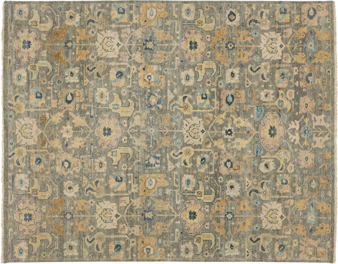 Modern Artisan Indian Wool Rug 8 X 10