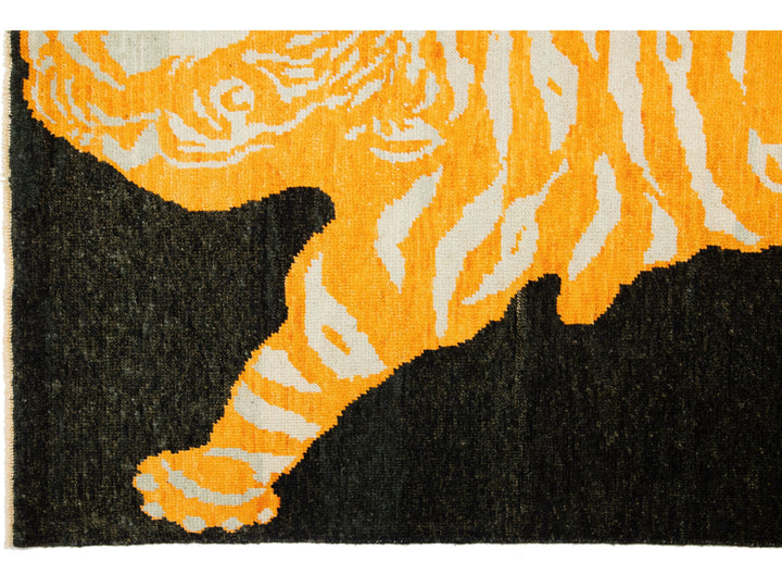 Modern Tiger Wool Rug 6 X 8