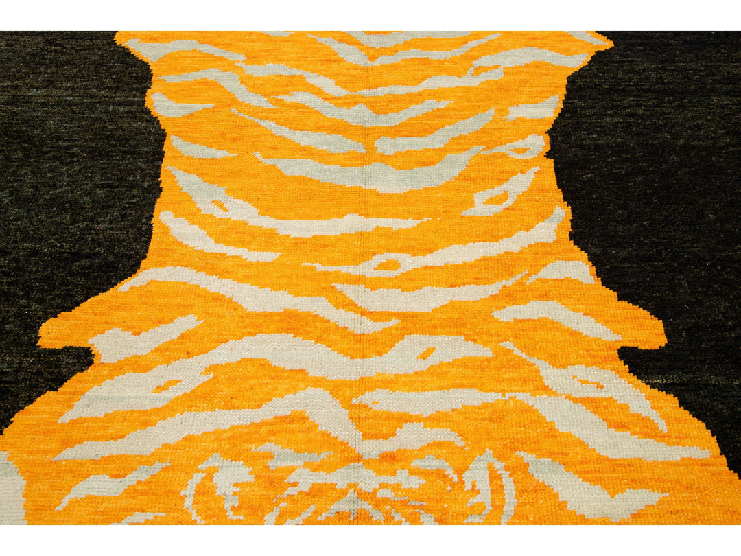 Modern Tiger Wool Rug 6 X 8