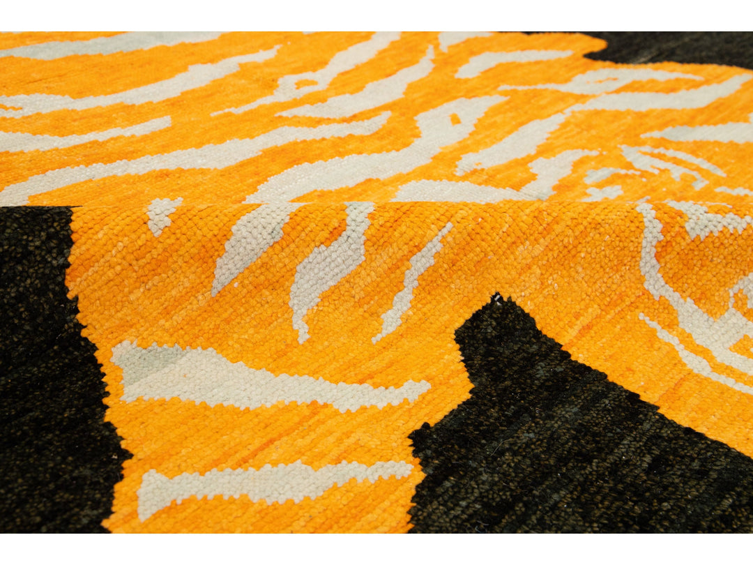 Modern Tiger Wool Rug 6 X 8