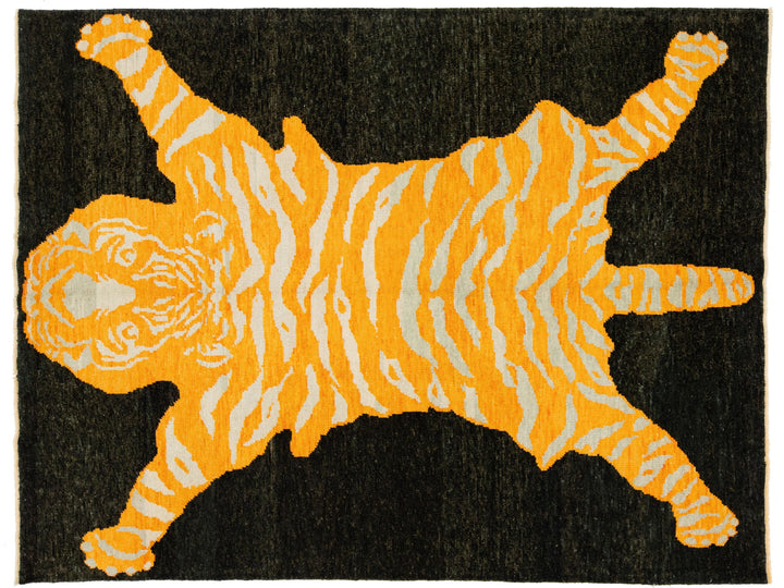 Modern Tiger Wool Rug 6 X 8