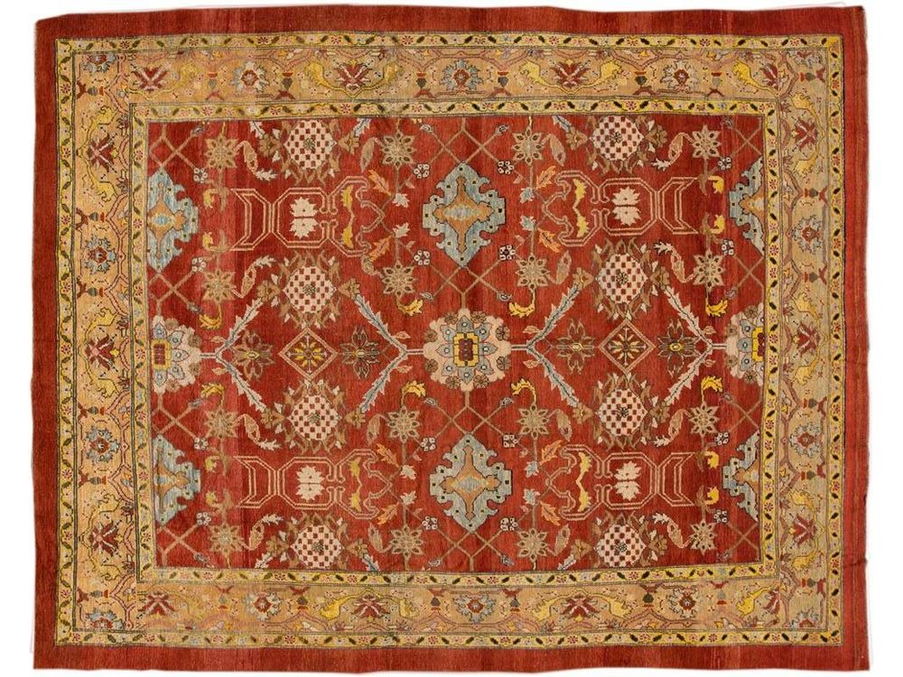 Vintage Bakshaish Tribal Wool Rug 10 X 12