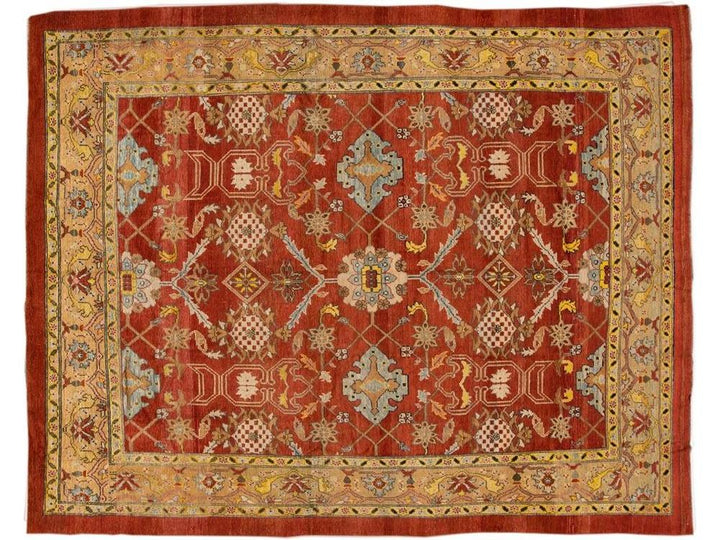 Vintage Bakshaish Tribal Wool Rug 10 X 12