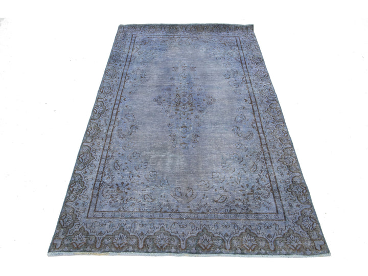 Vintage Overdyed Wool Rug 4 X 6