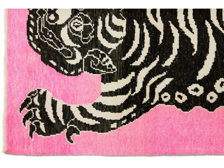 Modern Tiger Wool Rug 5 X 7