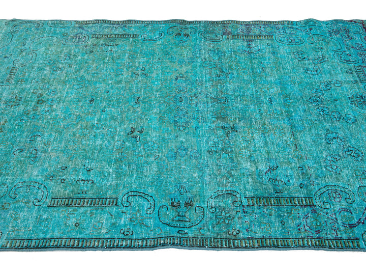 Vintage Overdyed Wool Rug 4 X 6