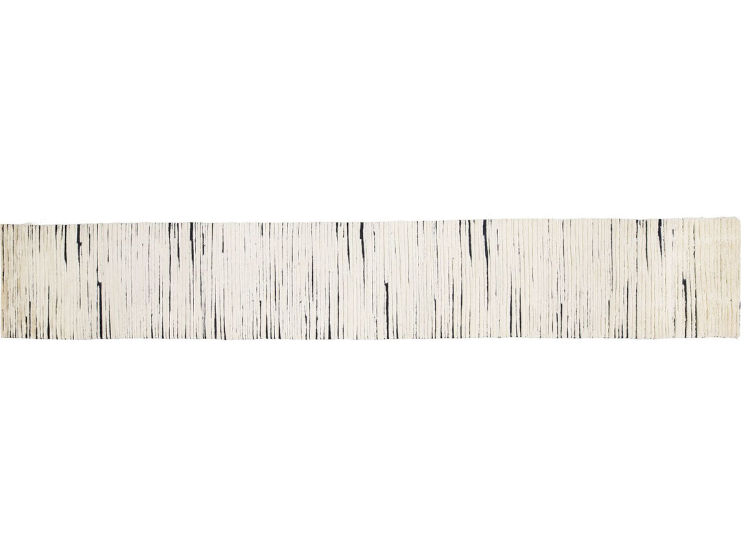Modern Moroccan Wool Runner 3 X 29
