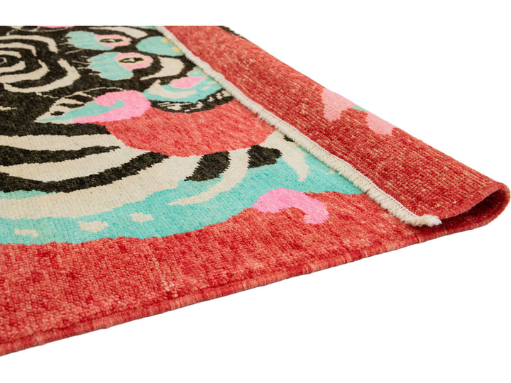 Modern Tiger Wool Rug 7 X 10