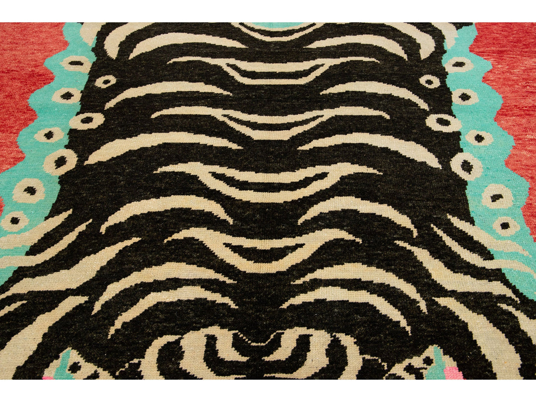 Modern Tiger Wool Rug 7 X 10