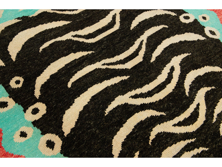 Modern Tiger Wool Rug 7 X 10
