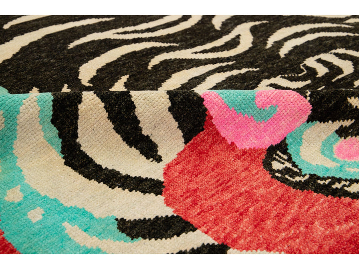Modern Tiger Wool Rug 7 X 10
