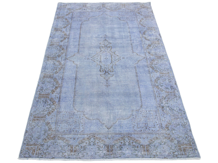 Vintage Overdyed Wool Rug 3 X 6
