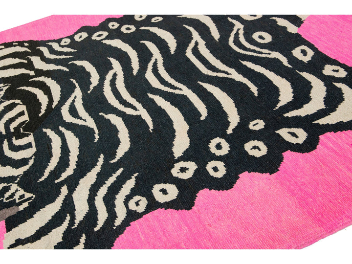Modern Tiger Wool Rug 7 X 10