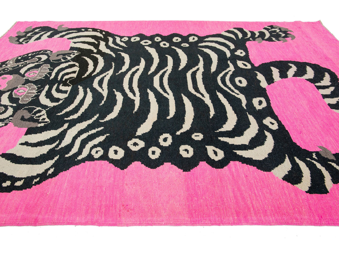 Modern Tiger Wool Rug 7 X 10