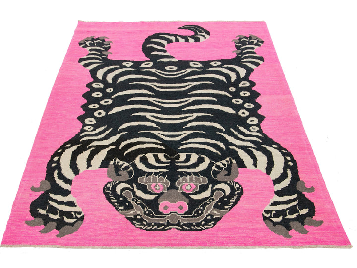 Modern Tiger Wool Rug 7 X 10