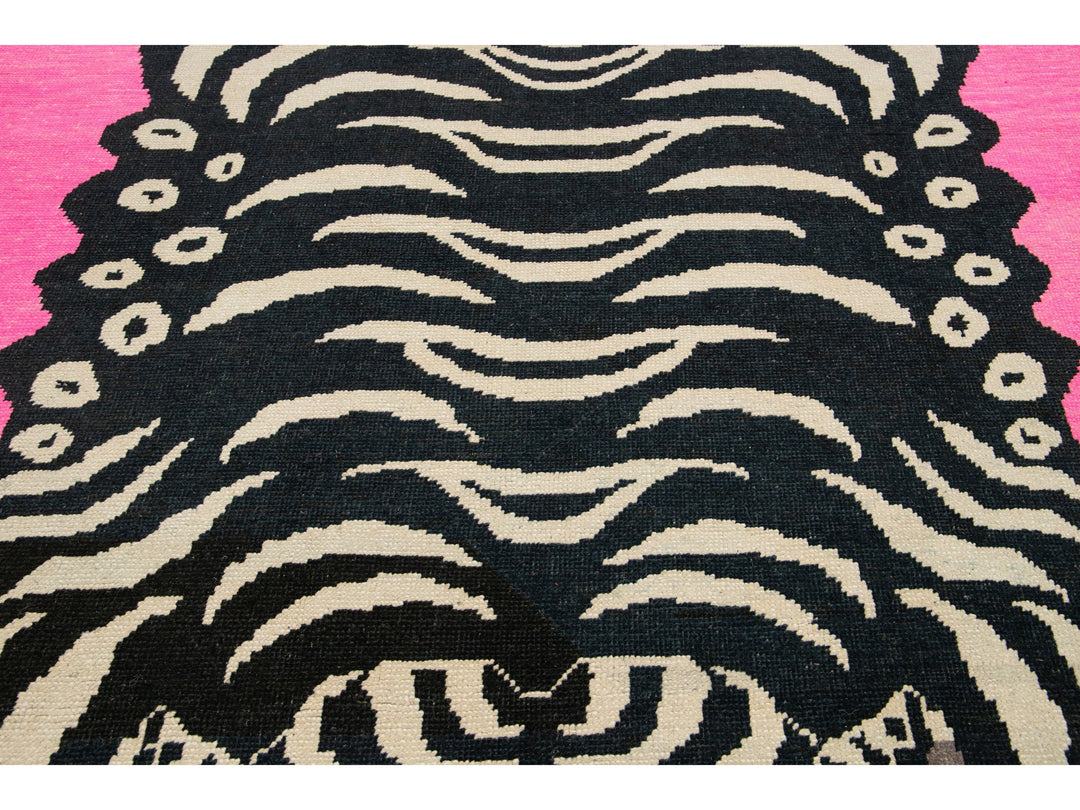 Modern Tiger Wool Rug 7 X 10