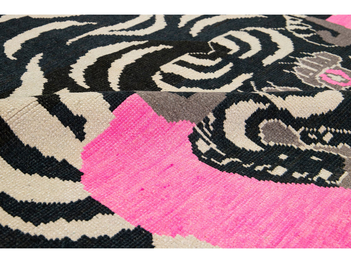 Modern Tiger Wool Rug 7 X 10