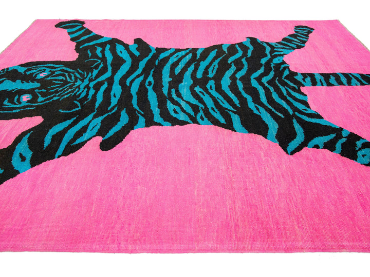 Modern Tiger Wool Rug 8 X 11