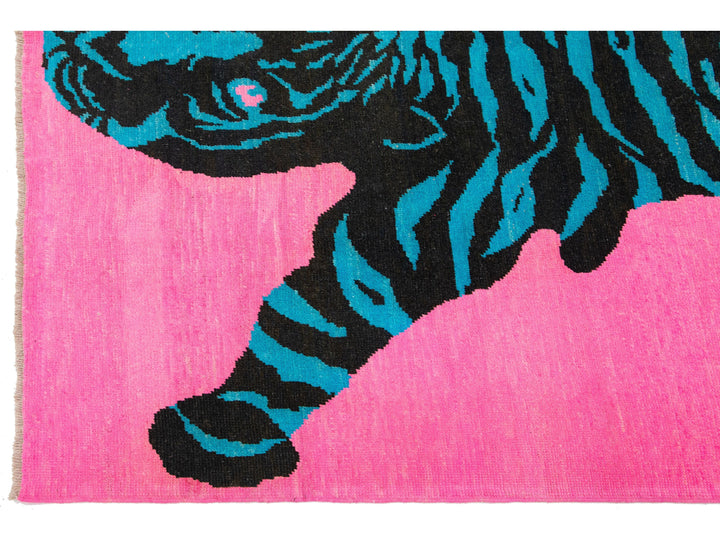 Modern Tiger Wool Rug 8 X 11
