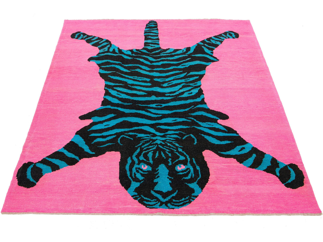Modern Tiger Wool Rug 8 X 11