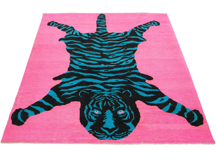 Modern Tiger Wool Rug 8 X 11