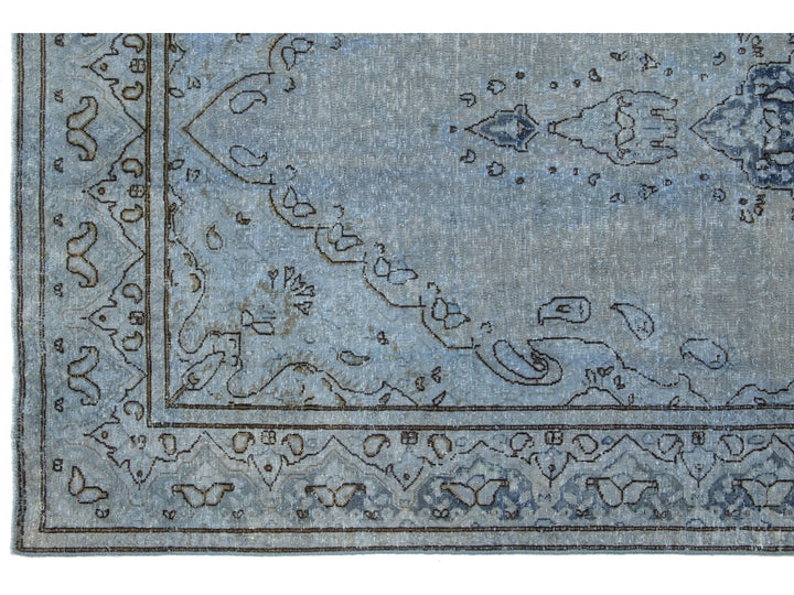 Vintage Overdyed Wool Rug 5 X 8